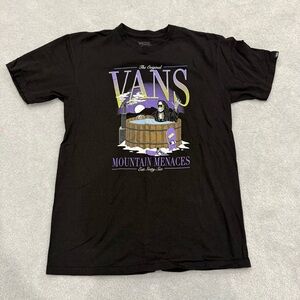 Vans Black Tee with Purple Graphic